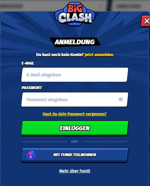 BigClash Einloggen